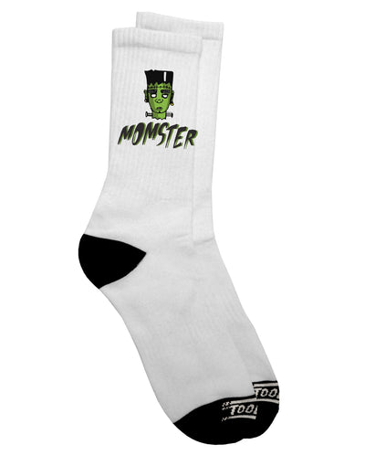 Stylish and Spooky Momster Frankenstein Dark Adult Socks - TooLoud-Socks-TooLoud-Crew-Ladies-4-6-Davson Sales