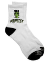 Stylish and Spooky Momster Frankenstein Dark Adult Socks - TooLoud-Socks-TooLoud-Short-Ladies-4-6-Davson Sales