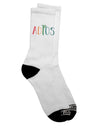 Stylish and Trendy Adios Dark Adult Socks - TooLoud-Socks-TooLoud-Crew-Ladies-4-6-Davson Sales