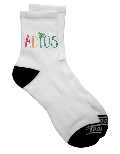 Stylish and Trendy Adios Dark Adult Socks - TooLoud-Socks-TooLoud-Short-Ladies-4-6-Davson Sales