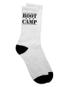 Stylish and Trendy Adult Crew Socks with Distressed Text Design - TooLoud-Socks-TooLoud-White-Ladies-4-6-Davson Sales