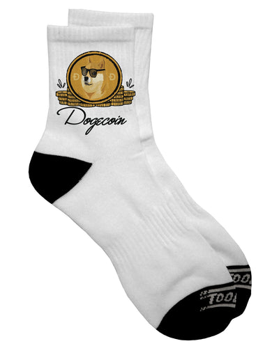 Stylish and Trendy Dark Adult Socks for Doge Coin Enthusiasts - TooLoud-Socks-TooLoud-Short-Ladies-4-6-Davson Sales