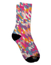Stylish and Trendy Jagged Edge Mosaic AOP Adult Crew Socks - TooLoud-Socks-TooLoud-White-Ladies-4-6-Davson Sales