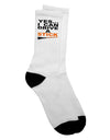 Stylish and Vibrant Drive Stick Orange Adult Crew Socks - TooLoud-Socks-TooLoud-White-Ladies-4-6-Davson Sales