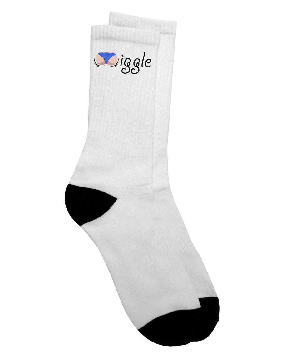 Stylish and Vibrant Twerk Light Adult Crew Socks - TooLoud-Socks-TooLoud-White-Ladies-4-6-Davson Sales