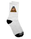 Stylish Anime Cat Sushi-themed Adult Crew Socks - Presented by TooLoud-Socks-TooLoud-White-Ladies-4-6-Davson Sales