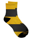 Stylish Bee Stripes Adult Short Socks with All Over Print - TooLoud-Socks-TooLoud-White-Mens-9-13-Davson Sales