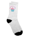 Stylish Birthday Girl Candle Cupcake Adult Crew Socks - Enhance Your Wardrobe with TooLoud-Socks-TooLoud-White-Ladies-4-6-Davson Sales