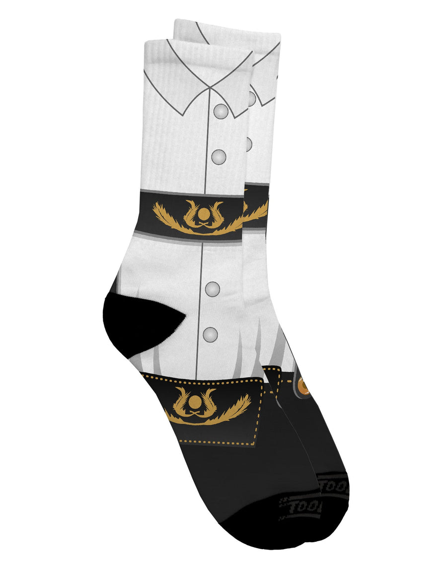 Stylish Black Adult Crew Socks with All Over Print - TooLoud-Socks-TooLoud-White-Ladies-4-6-Davson Sales