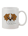 Stylish Bulldog - Vibrant Red Printed 11 oz Coffee Mug by TooLoud-11 OZ Coffee Mug-TooLoud-White-Davson Sales