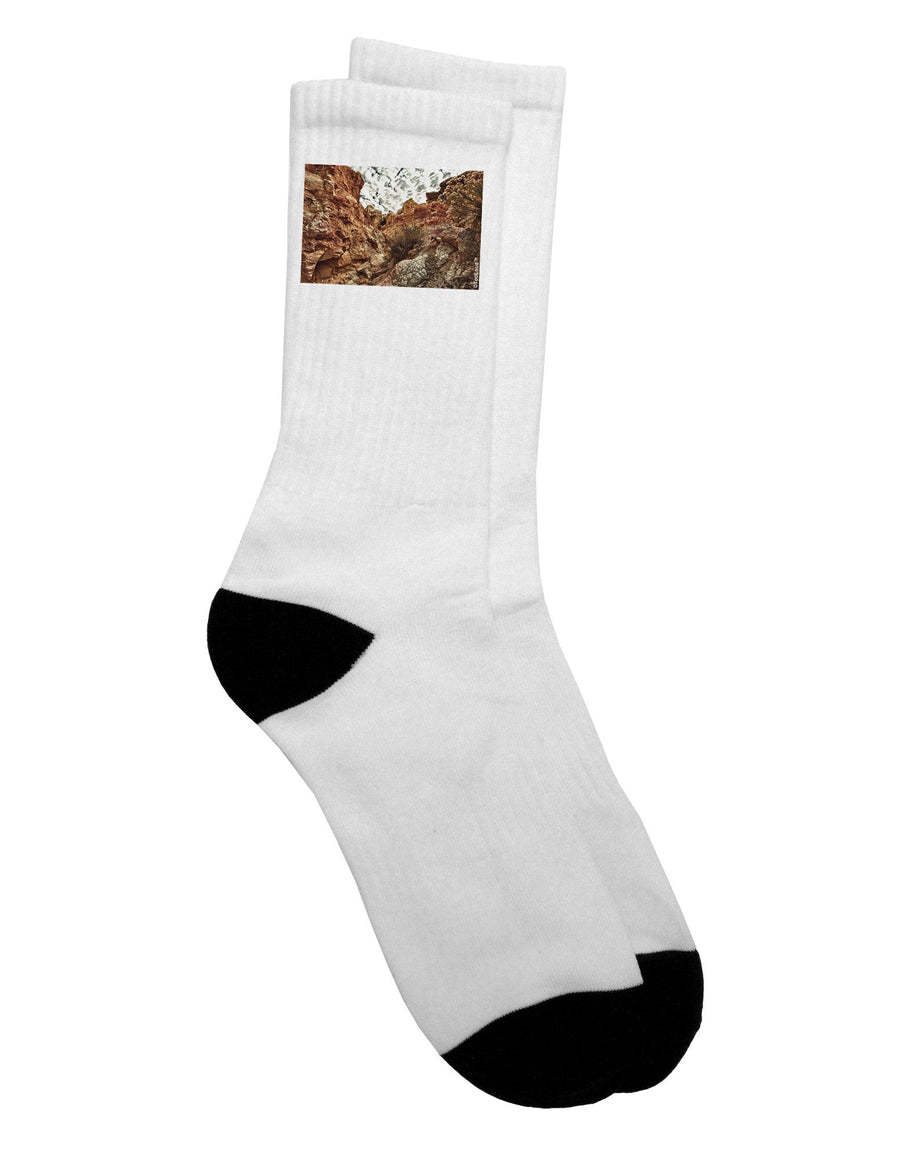 Stylish Colorado Painted Rocks Adult Crew Socks - Enhance Your Wardrobe with a Touch of Artistry - TooLoud-Socks-TooLoud-White-Ladies-4-6-Davson Sales