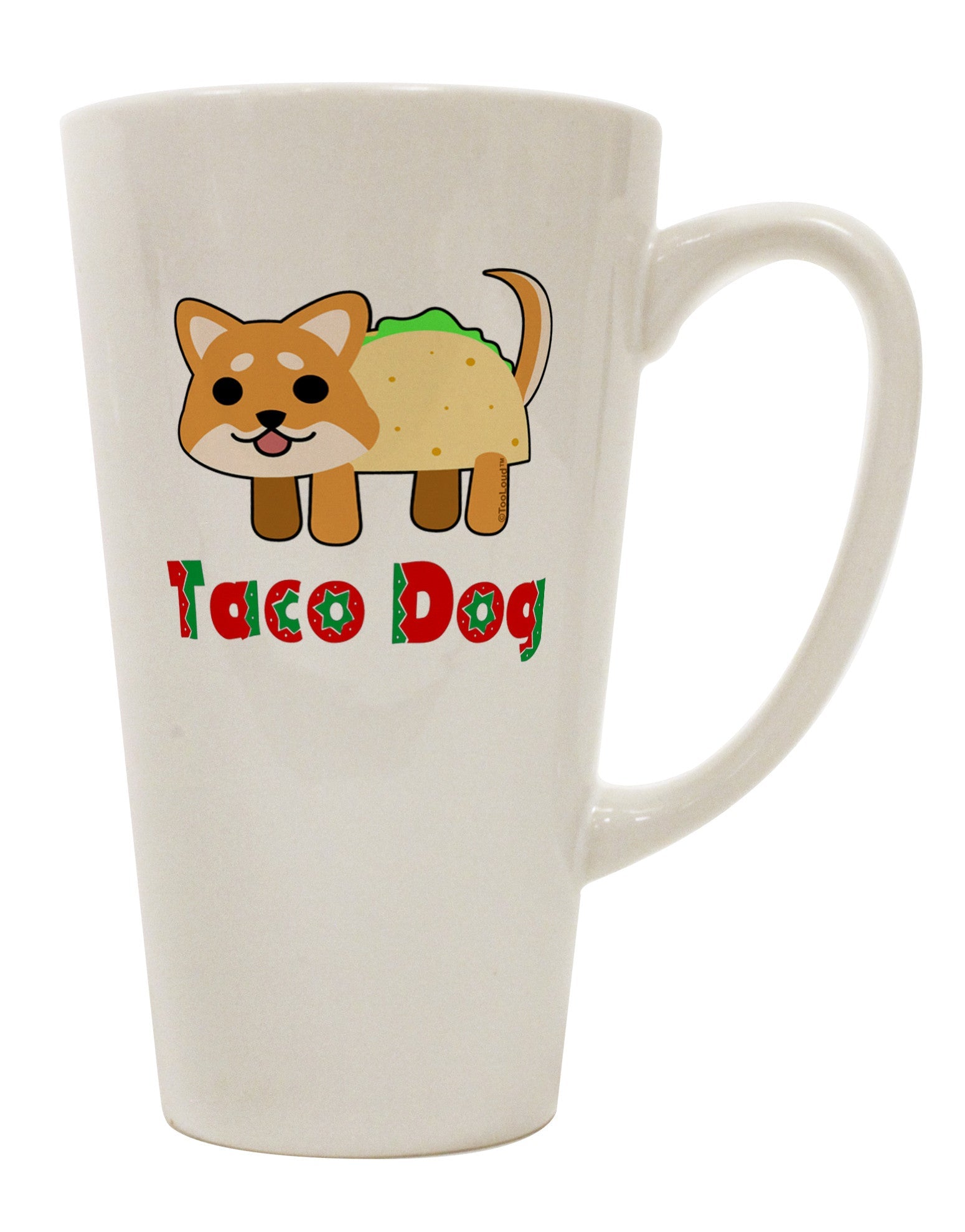 Stylish Conical Latte Coffee Mug for Taco Lovers - TooLoud-Conical Latte Mug-TooLoud-White-Davson Sales