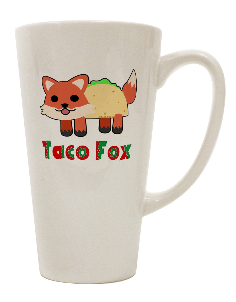 Stylish Conical Latte Coffee Mug for Taco Lovers - TooLoud-Conical Latte Mug-TooLoud-White-Davson Sales