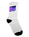 Stylish Cosmic Eyes Adult Crew Socks - Enhance Your Wardrobe with Elegance and Comfort - TooLoud-Socks-TooLoud-White-Ladies-4-6-Davson Sales