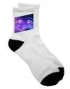 Stylish Cosmic Eyes Short Socks for Adults - TooLoud-Socks-TooLoud-White-Ladies-4-6-Davson Sales