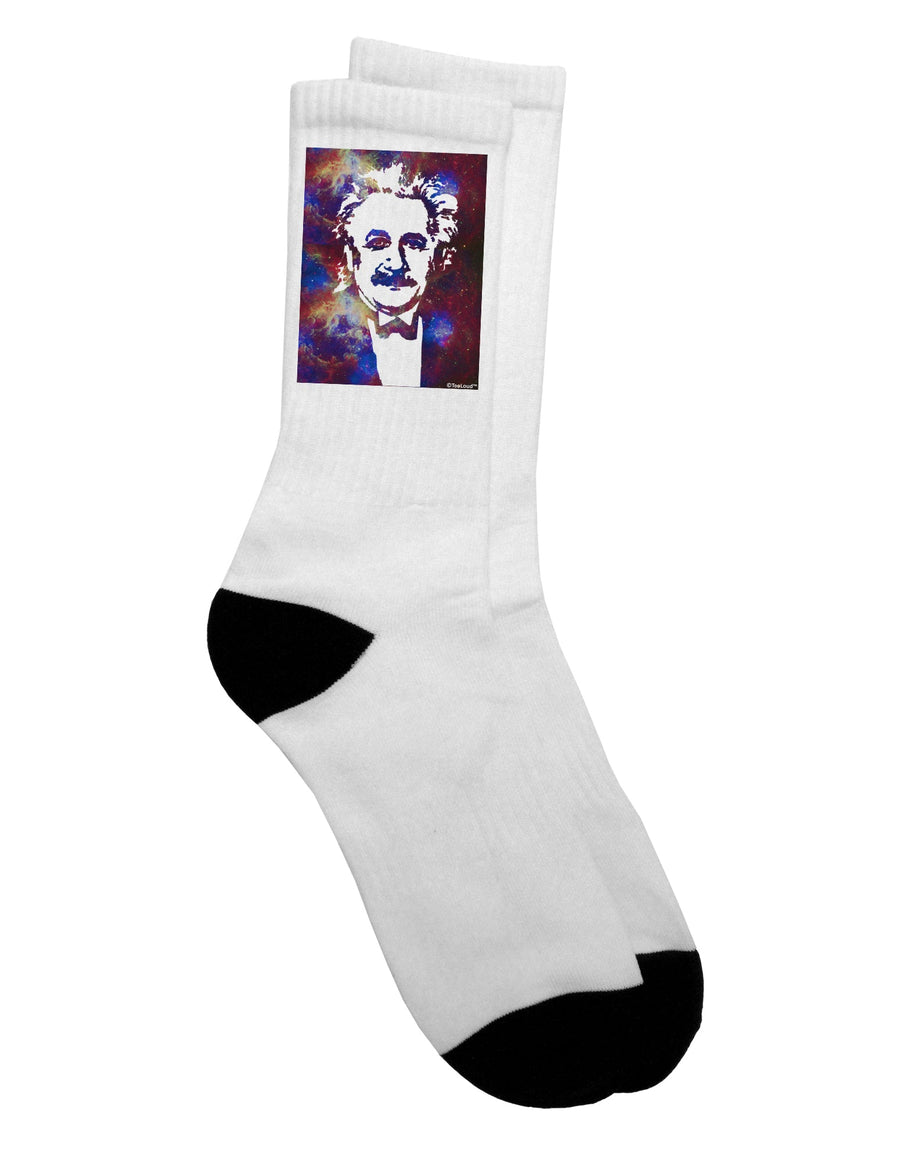 Stylish Cosmic Galaxy Adult Crew Socks - by TooLoud-Socks-TooLoud-White-Ladies-4-6-Davson Sales