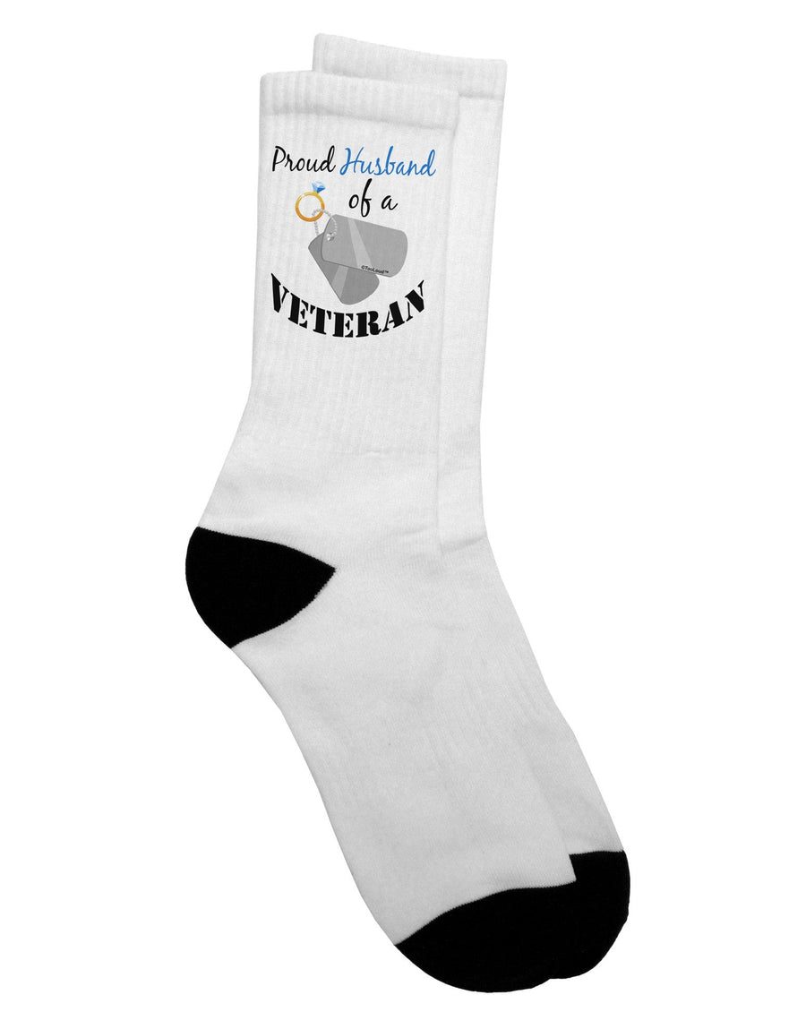 Stylish Crew Socks for the Spouses of Veterans - TooLoud-Socks-TooLoud-White-Ladies-4-6-Davson Sales