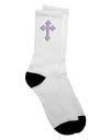 Stylish Easter-themed Adult Crew Socks - Enhance Your Outfit with Vibrant Colors and Cross Design - TooLoud-Socks-TooLoud-White-Ladies-4-6-Davson Sales