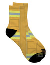 Stylish Firefighter Yellow AOP Adult Short Socks with All Over Print - TooLoud-Socks-TooLoud-White-Ladies-4-6-Davson Sales