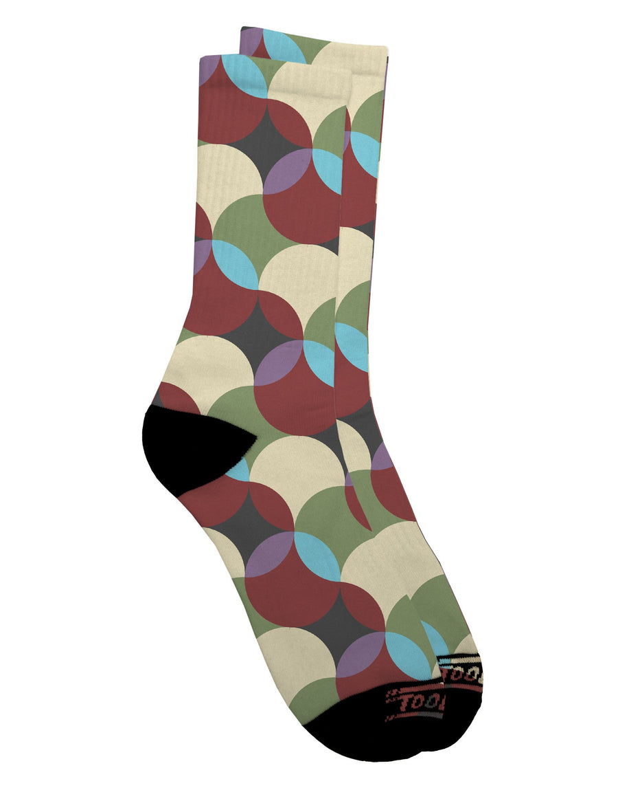 Stylish Geometric Abstract All Over Print Adult Crew Socks - Presented by TooLoud-Socks-TooLoud-White-Ladies-4-6-Davson Sales