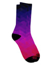 Stylish Geometric Gradient All Over Print Adult Crew Socks - Presented by TooLoud-Socks-TooLoud-White-Ladies-4-6-Davson Sales