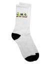 Stylish Guacamole Design Adult Crew Socks - Crafted by TooLoud-Socks-TooLoud-White-Ladies-4-6-Davson Sales