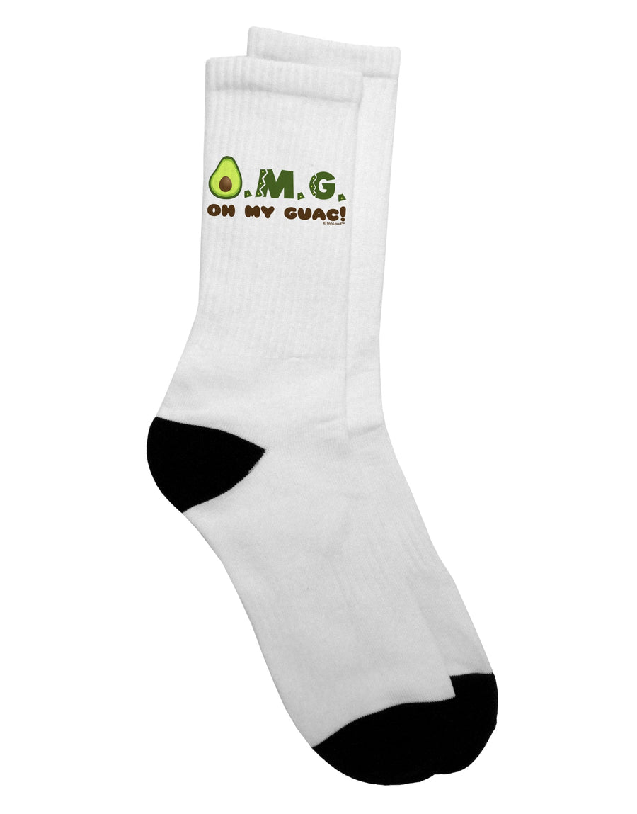 Stylish Guacamole Design Adult Crew Socks - Crafted by TooLoud-Socks-TooLoud-White-Ladies-4-6-Davson Sales
