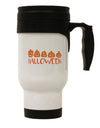 Stylish Halloween Pumpkins Stainless Steel 14 OZ Travel Mug - Expertly Crafted for Your Beverage Enjoyment-Travel Mugs-TooLoud-Davson Sales