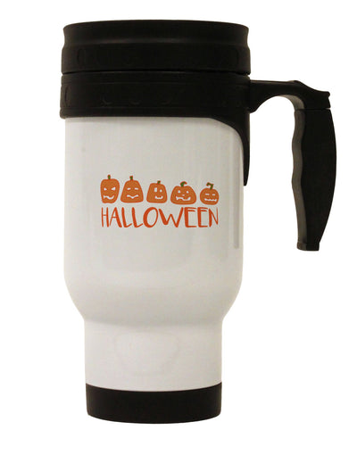 TooLoud Halloween Pumpkins Stainless Steel 14oz Travel Mug
