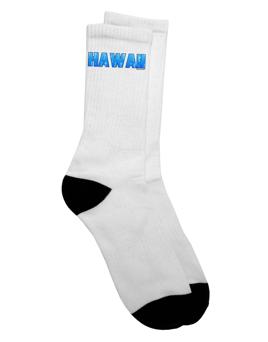 Stylish Hawaii Ocean Bubbles Adult Crew Socks - Enhance Your Wardrobe with TooLoud-Socks-TooLoud-White-Ladies-4-6-Davson Sales