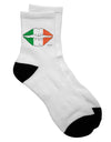 Stylish Irish Flag Kiss Adult Short Socks - A Must-Have for Fashion Enthusiasts by TooLoud