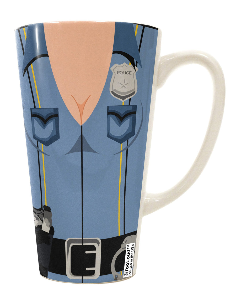 Stylish Law Enforcement Themed 16 Ounce Conical Latte Coffee Mug - TooLoud-Conical Latte Mug-TooLoud-White-Davson Sales