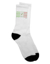 Stylish Mexican Flag of Margaritas Adult Crew Socks - A Must-Have for Fashion Enthusiasts!-Socks-TooLoud-White-Ladies-4-6-Davson Sales