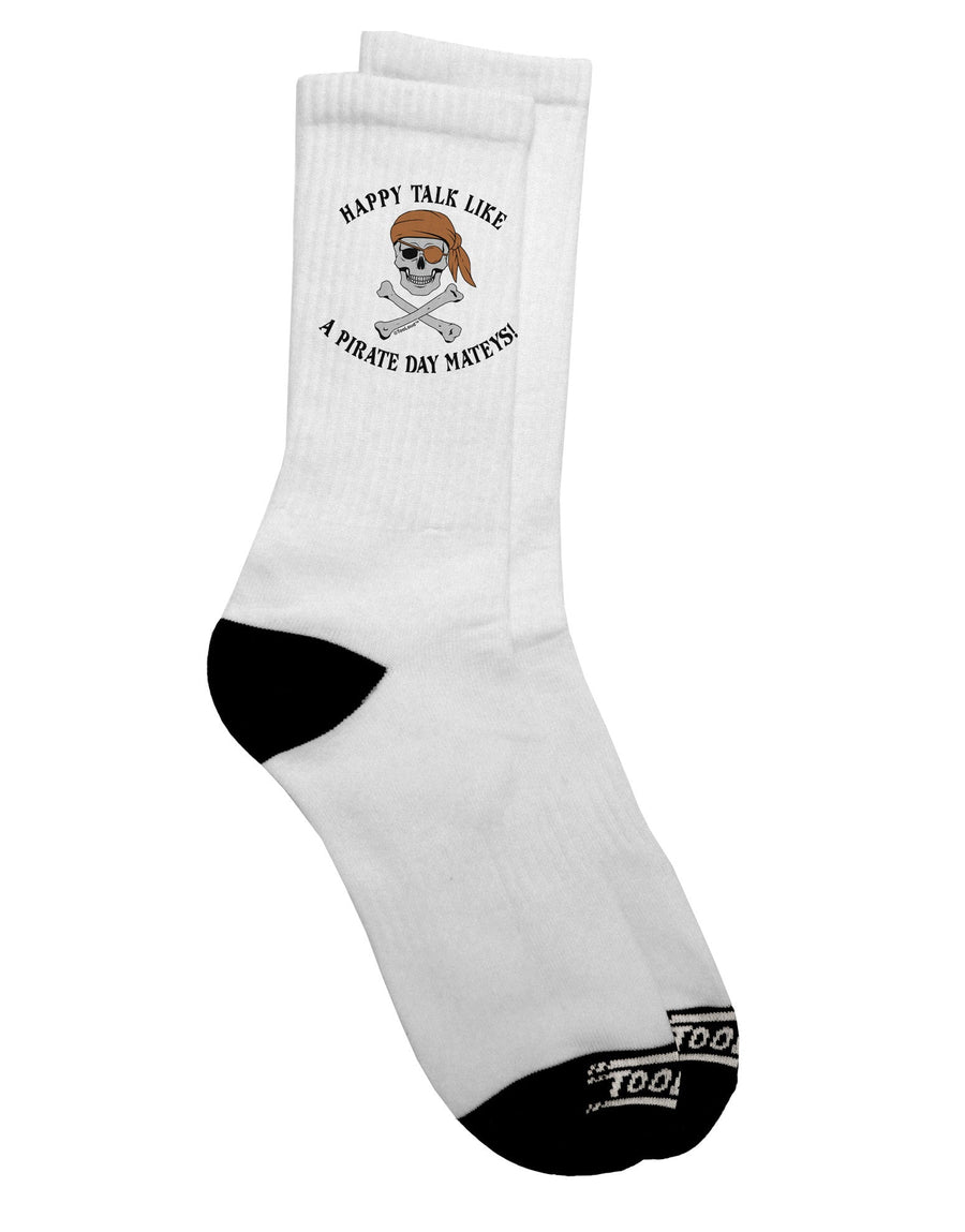 Stylish Pirate Day Mateys Adult Crew Socks - TooLoud-Socks-TooLoud-White-Ladies-4-6-Davson Sales