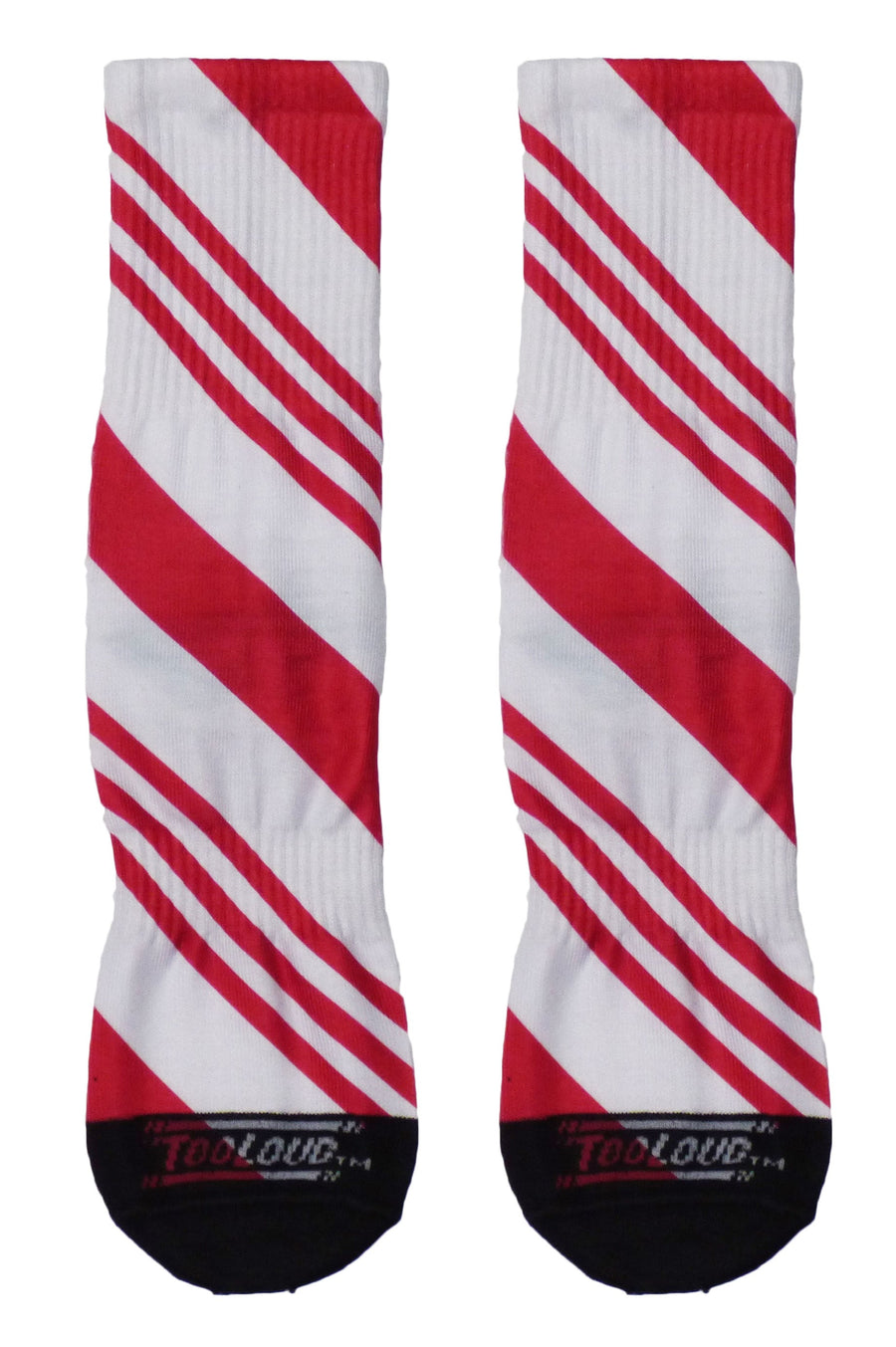 Stylish Red Candy Cane Adult Crew Socks with All Over Print - TooLoud-Socks-TooLoud-White-Ladies-4-6-Davson Sales