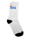 Stylish Red, White, and Brew Color Adult Crew Socks - A Must-Have for Fashion Enthusiasts! - TooLoud-Socks-TooLoud-White-Ladies-4-6-Davson Sales