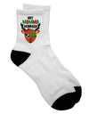 Stylish Reindeer Adult Short Socks for Fashionable Moms - TooLoud-Socks-TooLoud-White-Ladies-4-6-Davson Sales