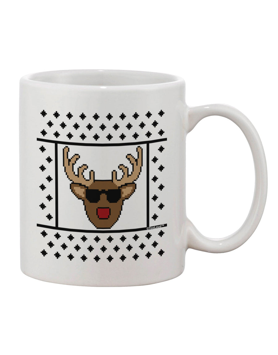 Stylish Rudolph Sweater Design 11 oz Coffee Mug - Perfect for Beverage Enthusiasts TooLoud-11 OZ Coffee Mug-TooLoud-White-Davson Sales