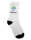 Stylish Shaved Ice Chill Out Crew Socks - Perfect for Adults - TooLoud-Socks-TooLoud-White-Ladies-4-6-Davson Sales