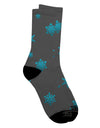 Stylish Snowflake Print Adult Crew Socks - Enhance Your Winter Wardrobe with Elegance and Comfort - TooLoud-Socks-TooLoud-White-Ladies-4-6-Davson Sales