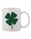 Stylish St. Patrick's Day 11 oz Coffee Mug - Perfect for Celebrating the Luck of the Irish - TooLoud-11 OZ Coffee Mug-TooLoud-White-Davson Sales