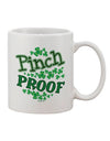 Stylish St. Patrick's Day 11 oz Coffee Mug - Perfect for Pinch-Proof Sipping TooLoud-11 OZ Coffee Mug-TooLoud-White-Davson Sales