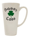 Stylish St. Patrick's Day 16 oz Conical Latte Coffee Mug - Expertly Crafted Drinkware-Conical Latte Mug-TooLoud-White-Davson Sales