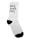 Stylish Urban Appeal - New York City City Lights Adult Crew Socks by TooLoud-Socks-TooLoud-White-Ladies-4-6-Davson Sales