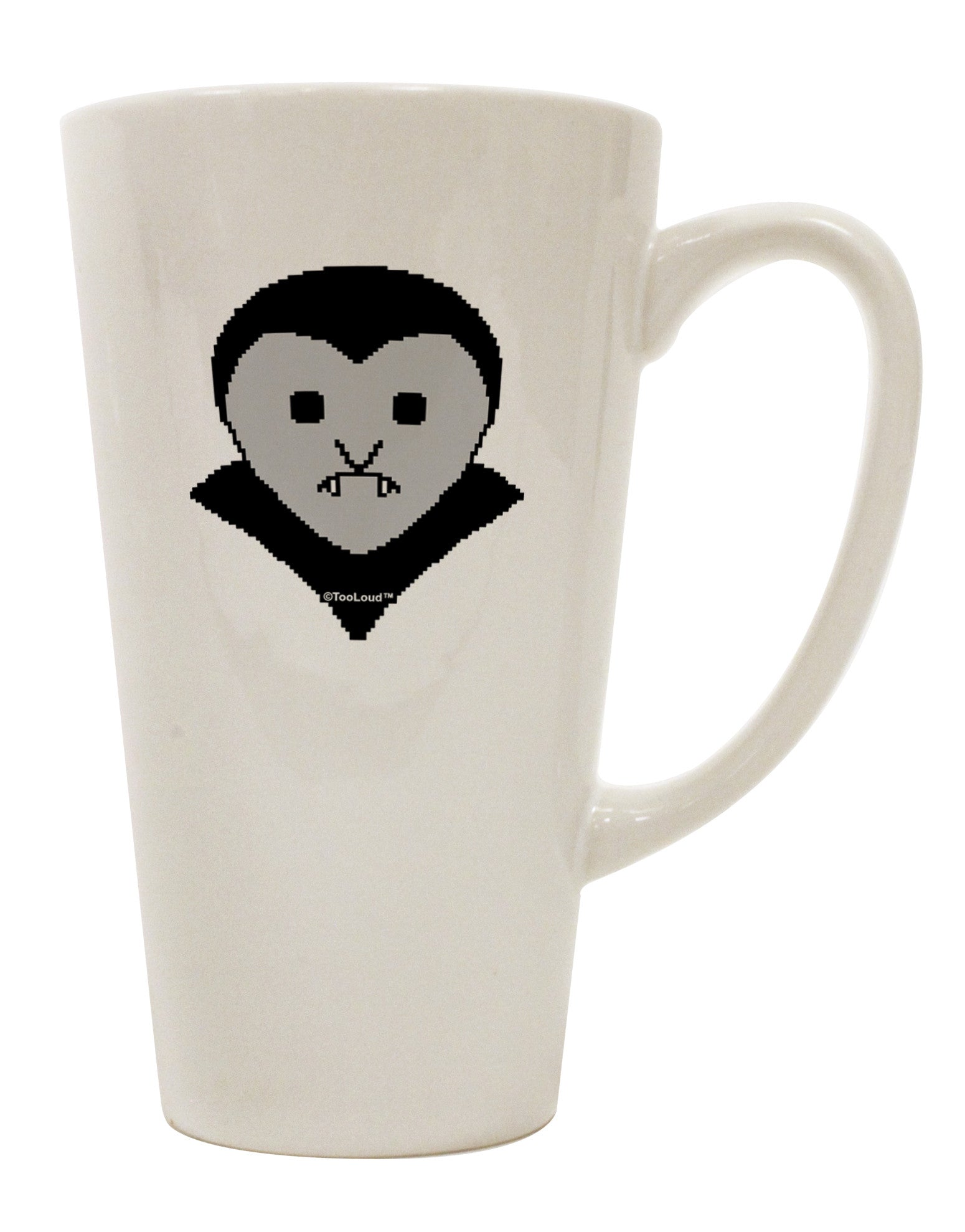 Stylish Vampire-Themed Conical Latte Coffee Mug - Perfect for Sipping in Style! - TooLoud-Conical Latte Mug-TooLoud-White-Davson Sales