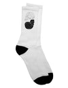 Stylish White and Black Inverted Skulls Adult Crew Socks - A Must-Have for Fashion Enthusiasts by TooLoud-Socks-TooLoud-White-Ladies-4-6-Davson Sales