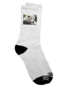 Stylish White Wolf Adult Crew Socks - Enhance Your Wardrobe with Elegance and Comfort - TooLoud-Socks-TooLoud-White-Ladies-4-6-Davson Sales