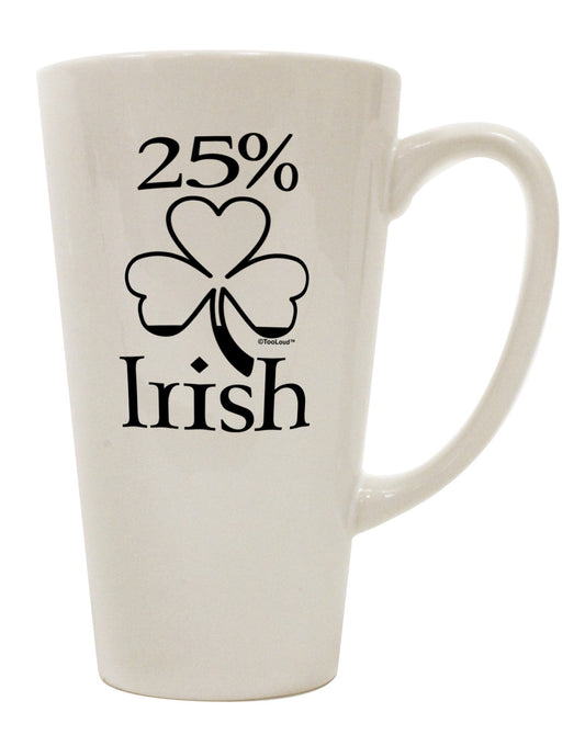 Stylishly Celebrate St. Patrick's Day with our 16 Ounce Conical Latte Coffee Mug - TooLoud-Conical Latte Mug-TooLoud-White-Davson Sales