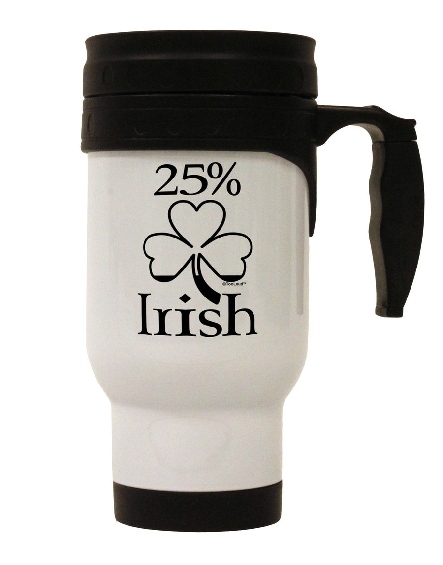 Stylishly Celebrate St. Patrick's Day with our Premium 14 OZ Stainless Steel Travel Mug - TooLoud-Travel Mugs-TooLoud-White-Davson Sales