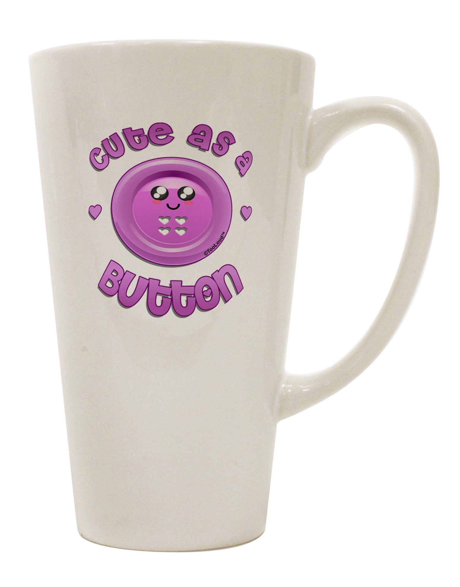 Stylishly Charming 16 Ounce Conical Latte Coffee Mug - TooLoud-Conical Latte Mug-TooLoud-White-Davson Sales